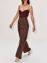 Tuyo Embroidered Pant,ANDRES OTALORA,MOCHA,Image 3