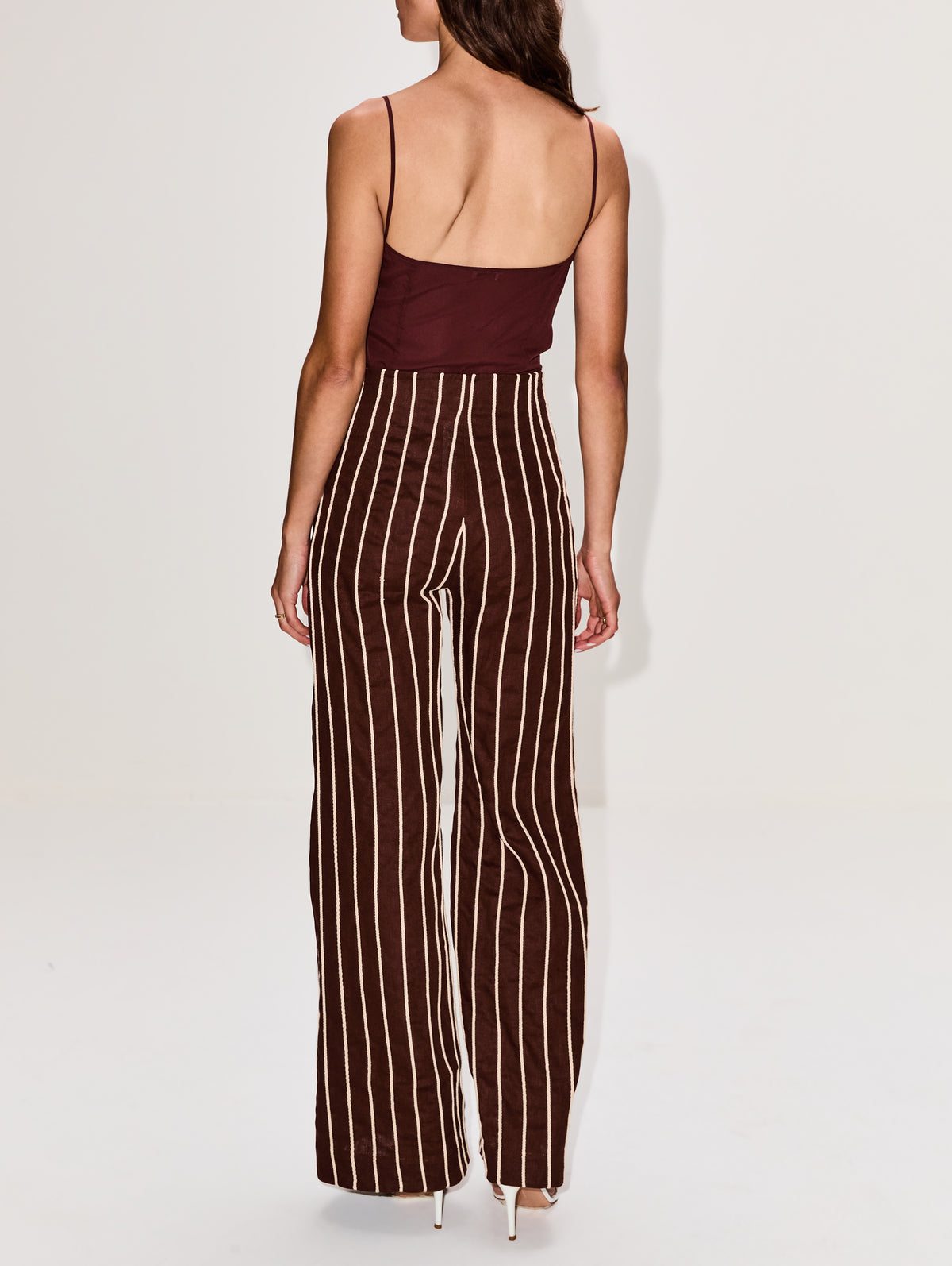 Tuyo Embroidered Pant,ANDRES OTALORA,MOCHA,Image 4
