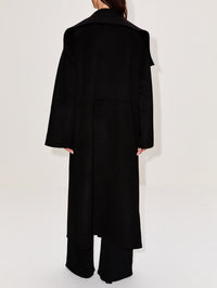 Signature Double Coat,TOTÉME,BLACK,Image 3