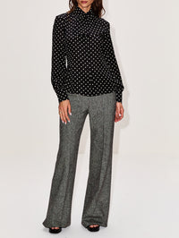 Button Up Blouse,VALENTINO GARAVANI,NERO,Image 2