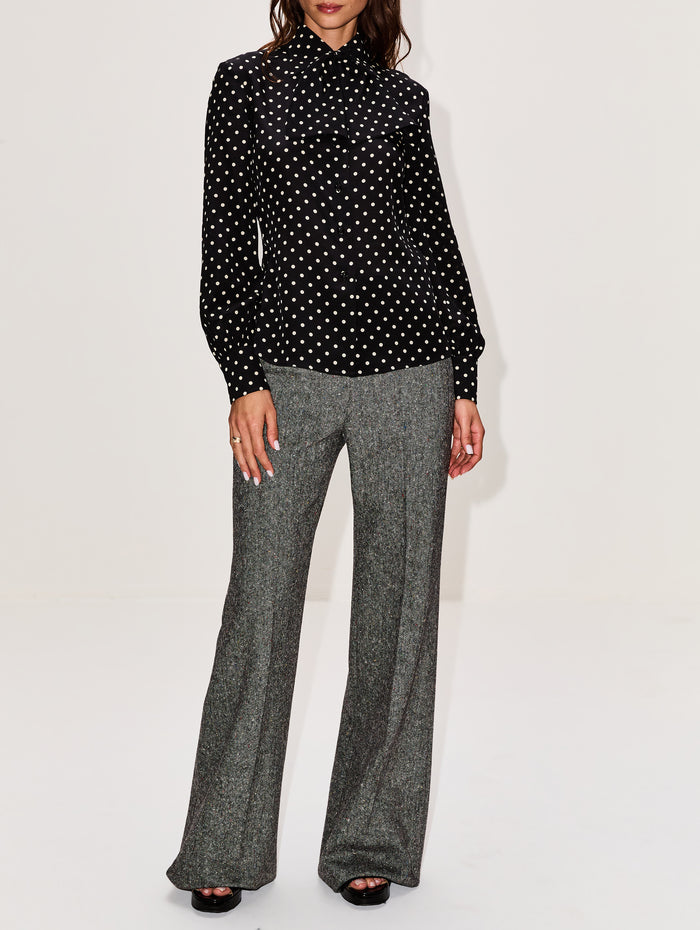 Button Up Blouse,VALENTINO GARAVANI,NERO,Image 1