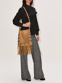 Medium Studded Crossbody Bag,VALENTINO GARAVANI,HAVANA BEIGE,Image 2