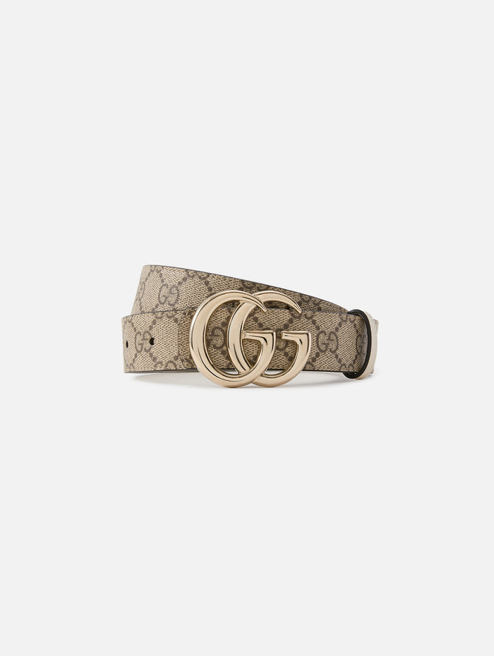 GG Marmont Reversible Belt,GUCCI,BEIGE/EBONY/IVORY,Image 1