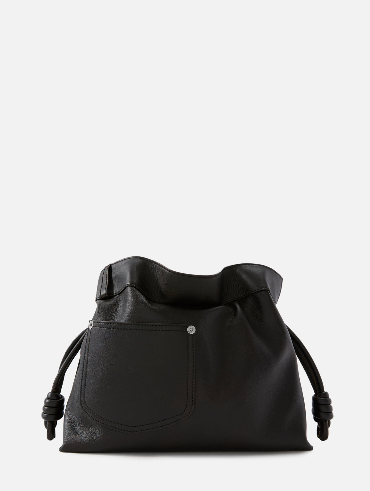 Medium Flamenco Clutch,LOEWE,VINTAGE BROWN,Image 3