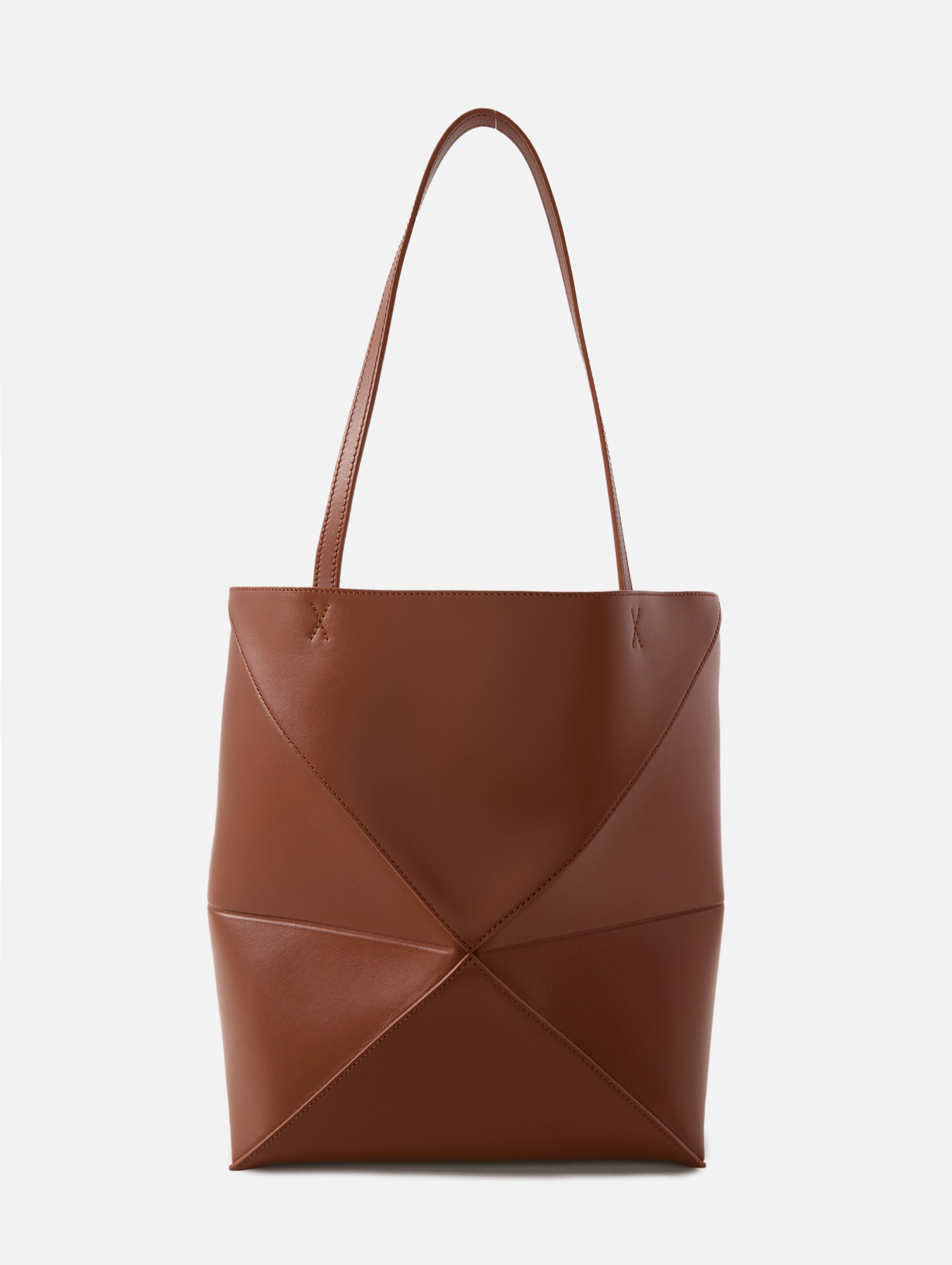 LOEWE ブラウン トートバッグ　スモール未使用に近い LOEWE（ロエベ） トートバッグ ハンドバッグ 2way ショルダーバッグ