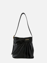 Draped Tote Bag,LOEWE,BLACK,Image 1