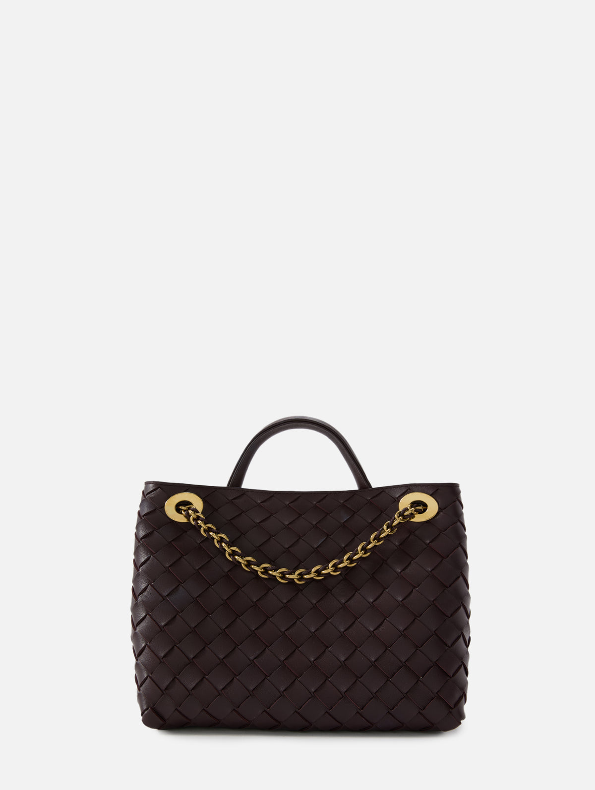Small Andiamo Bag,BOTTEGA VENETA,DARK BAROLO,Image 2
