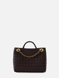 Small Andiamo Bag,BOTTEGA VENETA,DARK BAROLO,Image 2