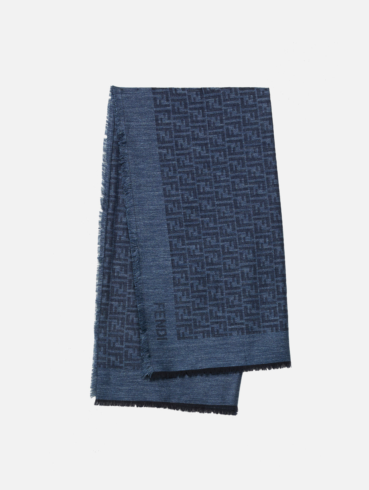 FF Scarf,FENDI,DENIM,Image 1
