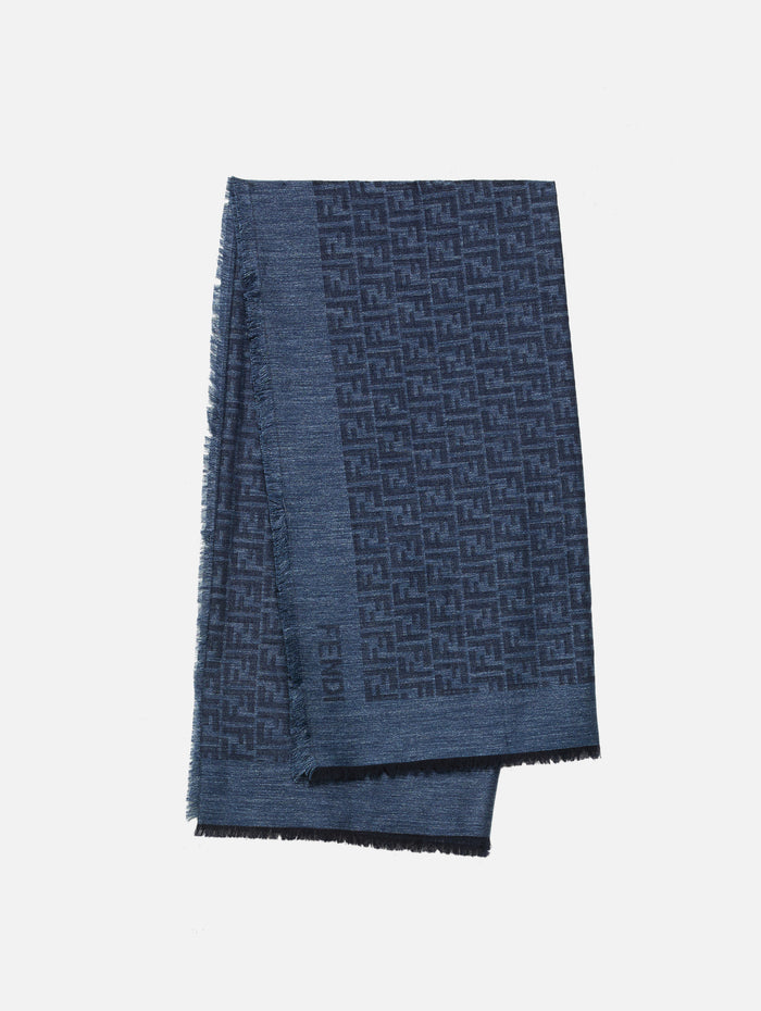 FF Scarf,FENDI,DENIM,Image 1