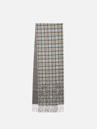 Logo Check Scarf,LOEWE,ANTHRACITE,Image 1