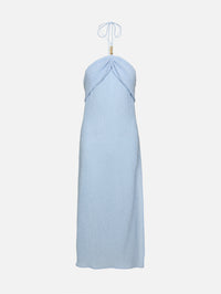 Halter Midi Dress,MAGDA BUTRYM,LIGHT BLUE,Image 2