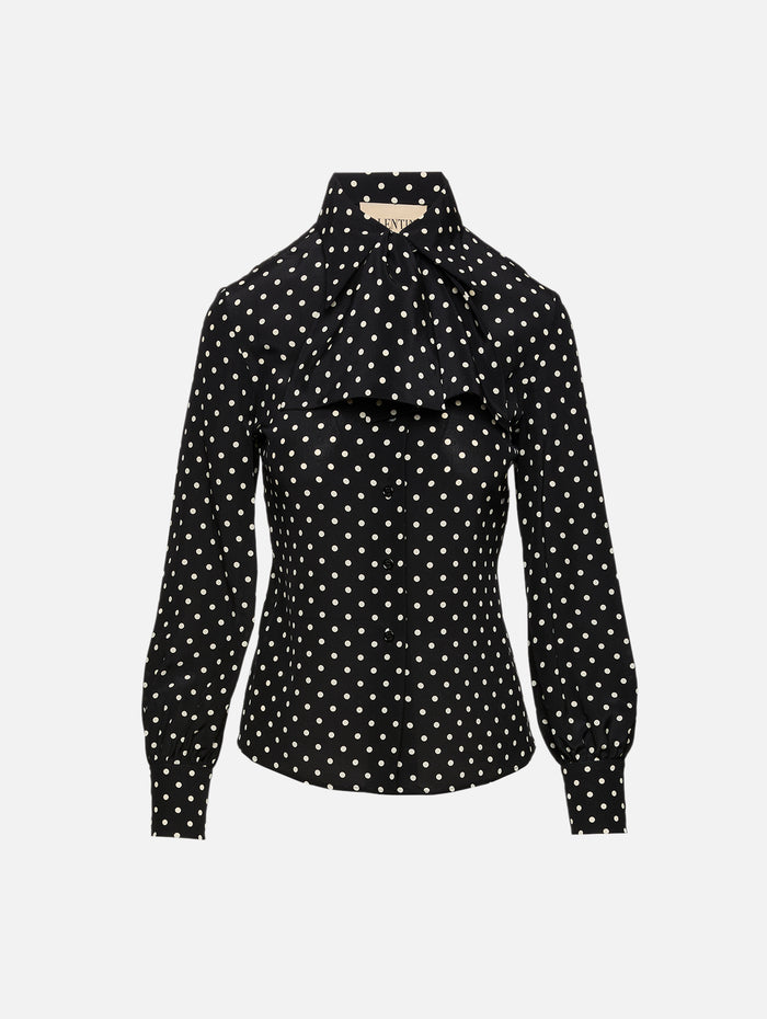 Button Up Blouse,VALENTINO GARAVANI,NERO,Image 1