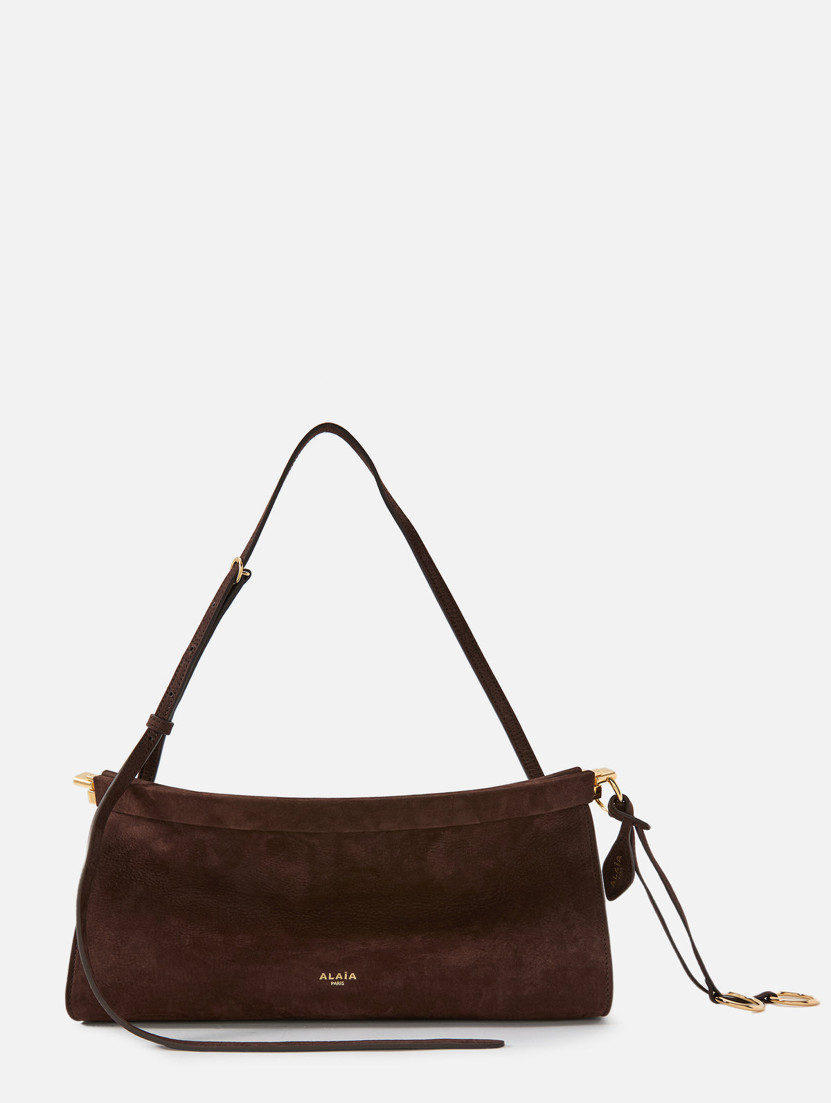 Le Click East West Medium Bag,ALAIA,BRUN FONCE,Image 1