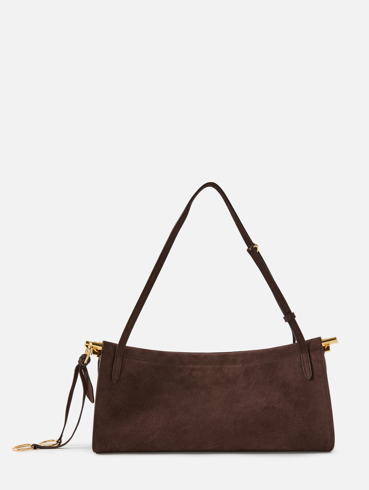 Le Click East West Medium Bag,ALAIA,BRUN FONCE,Image 2