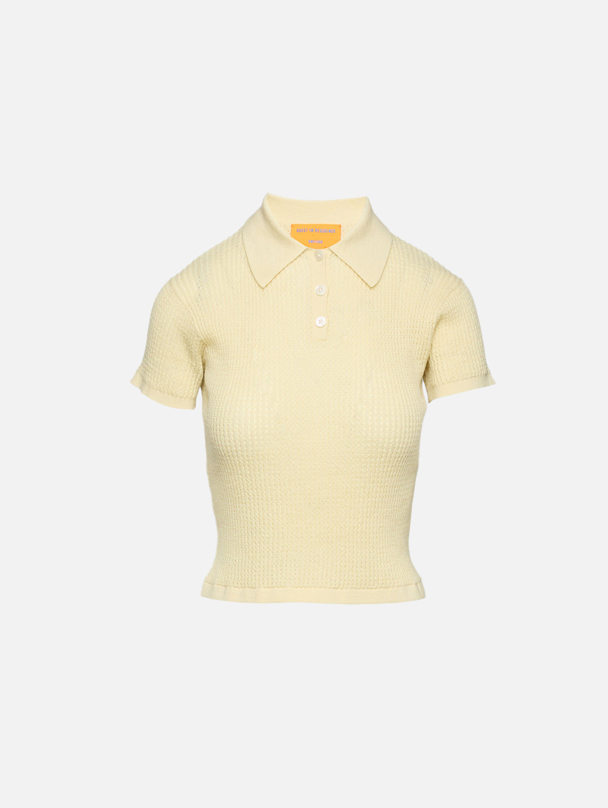 Shrunken Polo Top,GUEST IN RESIDENCE,MIST,Image 1