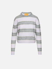 Grizzly Stripe Crew Sweater,GUEST IN RESIDENCE,DUSK COMBO,Image 2