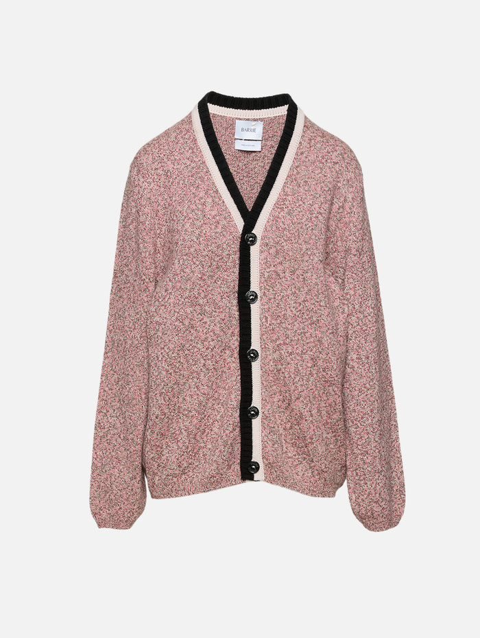 Menswear Arran Cardigan,BARRIE KNITWEAR,BARRIE ARRAN SUNSET,Image 1