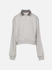 Melange Sweatshirt,MIU MIU,GREY,Image 1