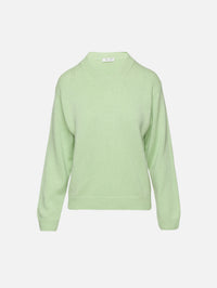 Nevia Cashmere V Neck Sweater,AMIYA,LIGHT GREEN,Image 1