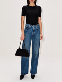 Cara Short Sleeve Shirt,AMIYA,BLACK,Image 2