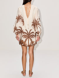 Y El Mar Mini Dress,ANDRES OTALORA,MOCHA PARADISO,Image 4