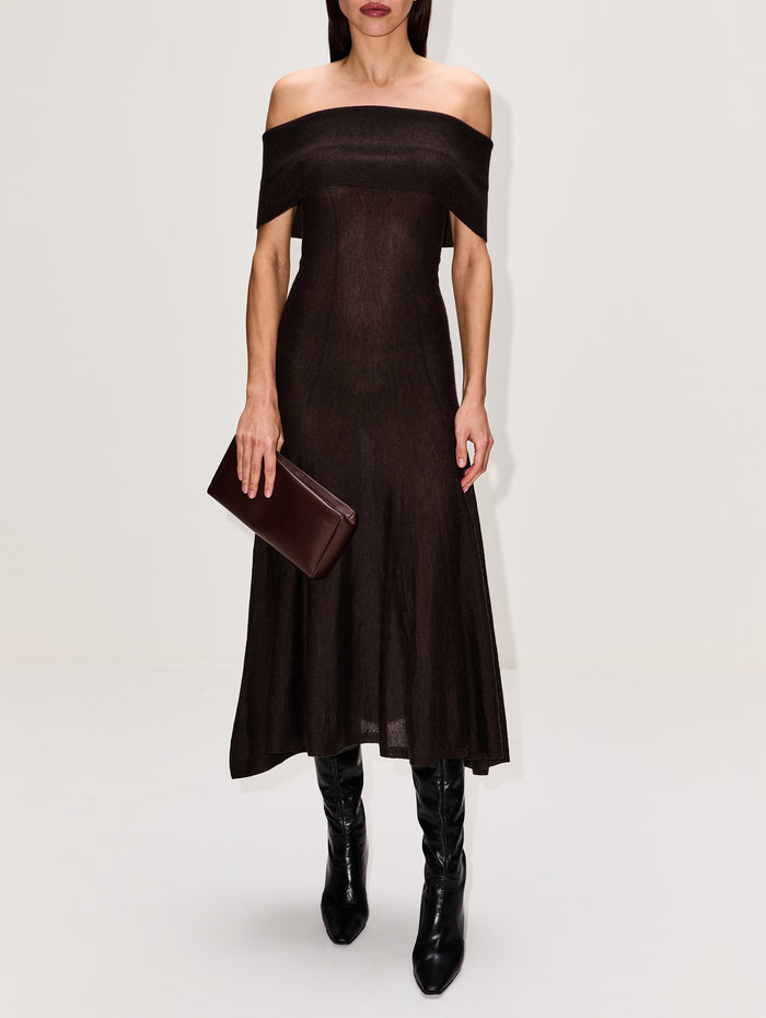 Marilyn Dress,ARCH4,MOCHA MARL,Image 1