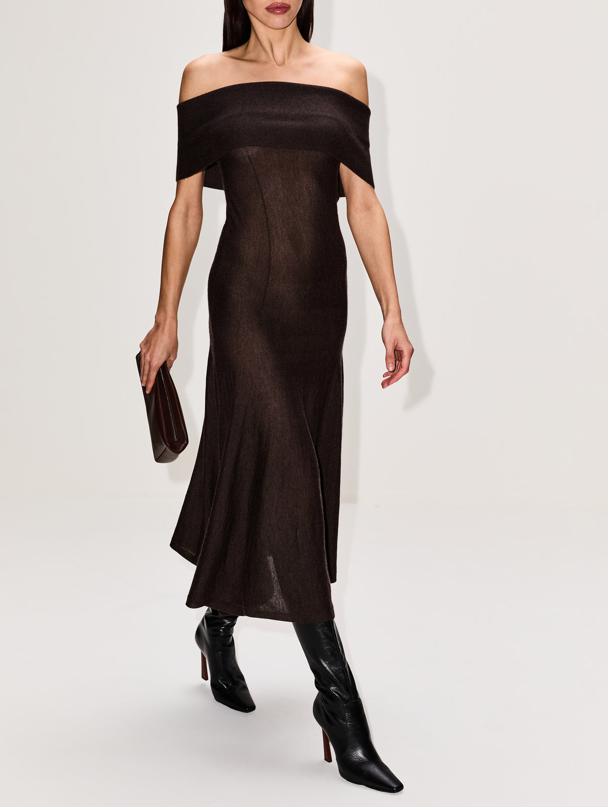 Marilyn Dress,ARCH4,MOCHA MARL,Image 3