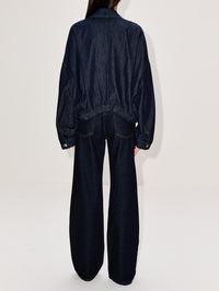 Vesto Den Jacket,DRIES VAN NOTEN,INDIGO,Image 3