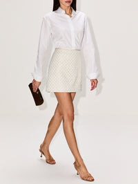 Sparkling Statement Skirt,DOROTHEE SCHUMACHER,PEARL,Image 3
