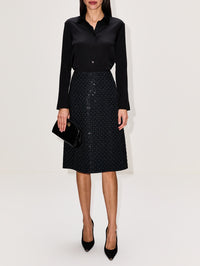 Sparkling Statement Skirt,DOROTHEE SCHUMACHER,BLACK,Image 2