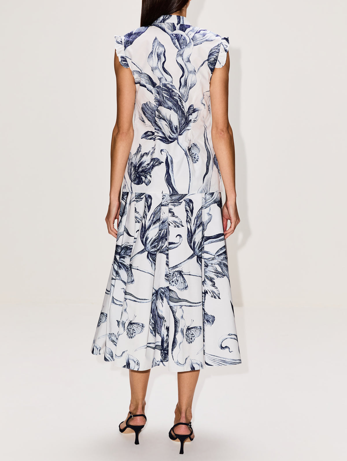 Sleeveless Top,ERDEM,BOTANICAL IVORY,Image 3