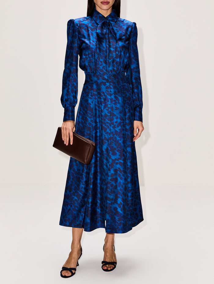 Phelan Dress,GABRIELA HEARST,ELECTRIC NAVY,Image 1