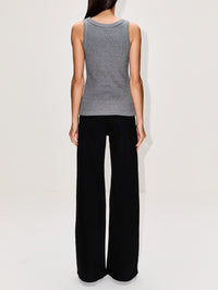 Logo Tank,MIU MIU,GREY,Image 3