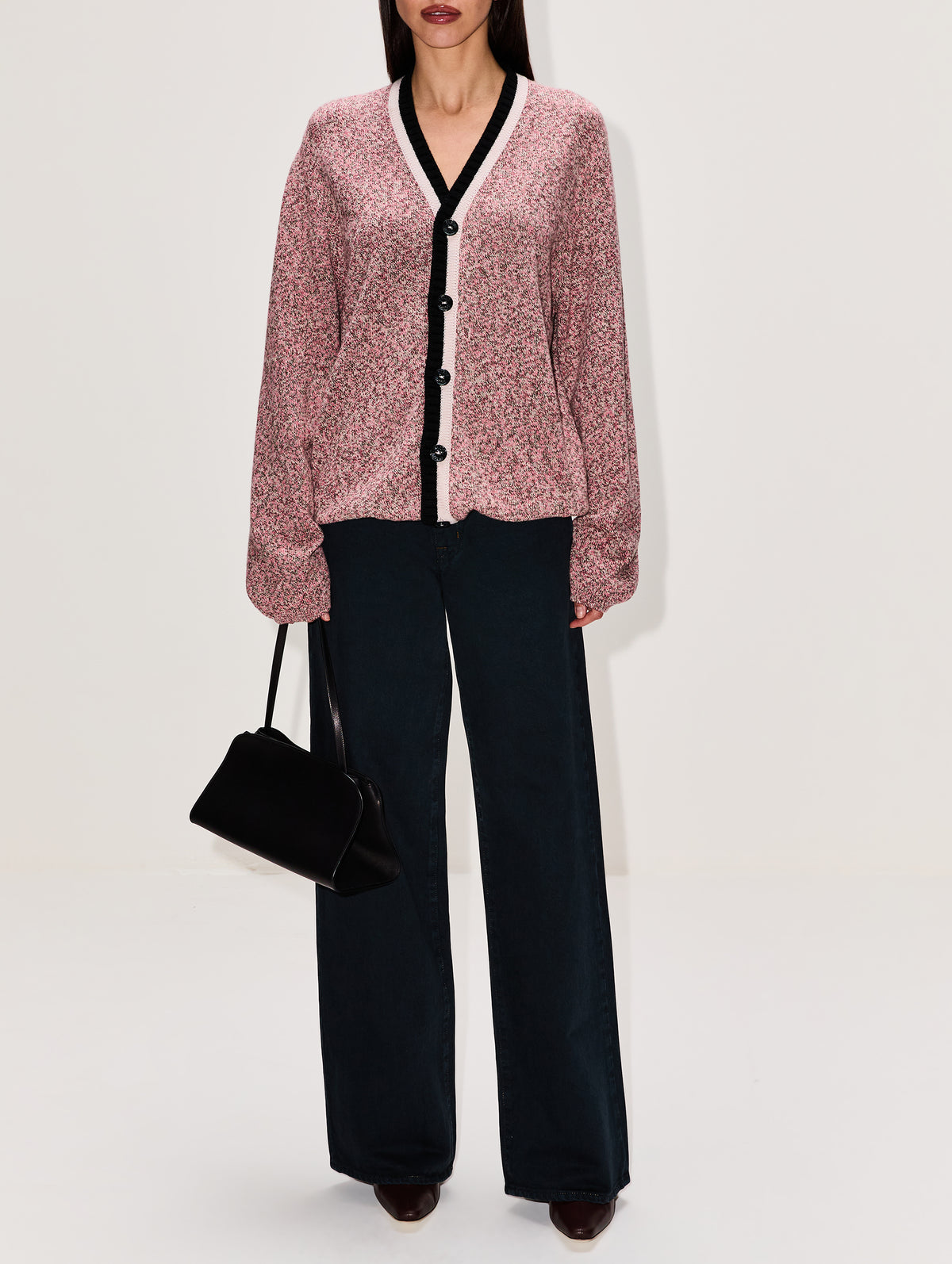 Menswear Arran Cardigan,BARRIE KNITWEAR,BARRIE ARRAN SUNSET,Image 2