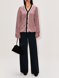 Menswear Arran Cardigan,BARRIE KNITWEAR,BARRIE ARRAN SUNSET,Image 2