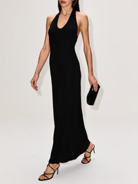 Bridgette Halter Dress,KALLMEYER,BLACK,Image 3