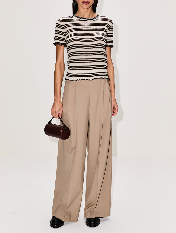 Fatima Wide Leg Trouser,KALLMEYER,CAMEL,Image 1