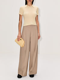 Shrunken Polo Top,GUEST IN RESIDENCE,MIST,Image 2