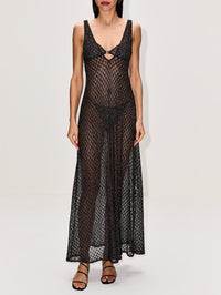 Long Cover Up,MISSONI MARE,DARK BROWN,Image 2