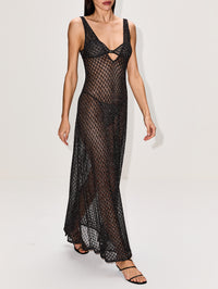 Long Cover Up,MISSONI MARE,DARK BROWN,Image 3