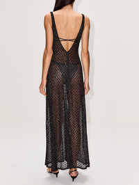 Long Cover Up,MISSONI MARE,DARK BROWN,Image 4