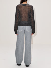 Crop Cardigan,MOTHER,GREY,Image 3