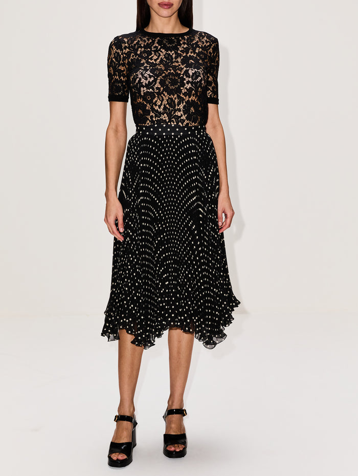 Mid Length Skirt,VALENTINO GARAVANI,NERO,Image 1