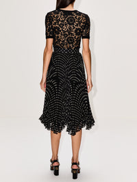 Mid Length Skirt,VALENTINO GARAVANI,NERO,Image 4