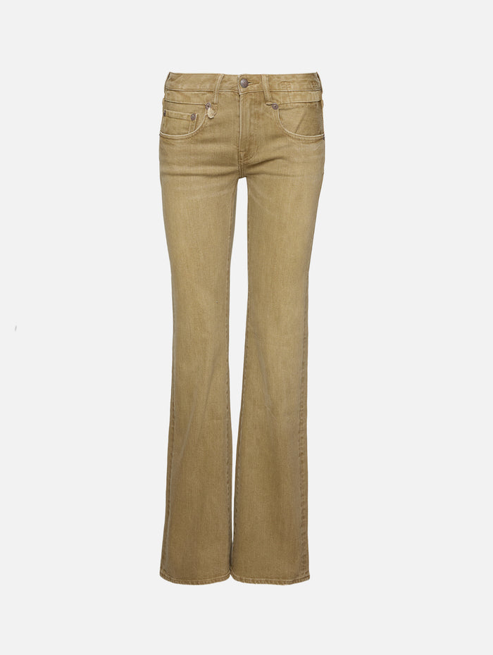 Boy Flare Jean,R13,OLIVE GREEN HAZE,Image 1