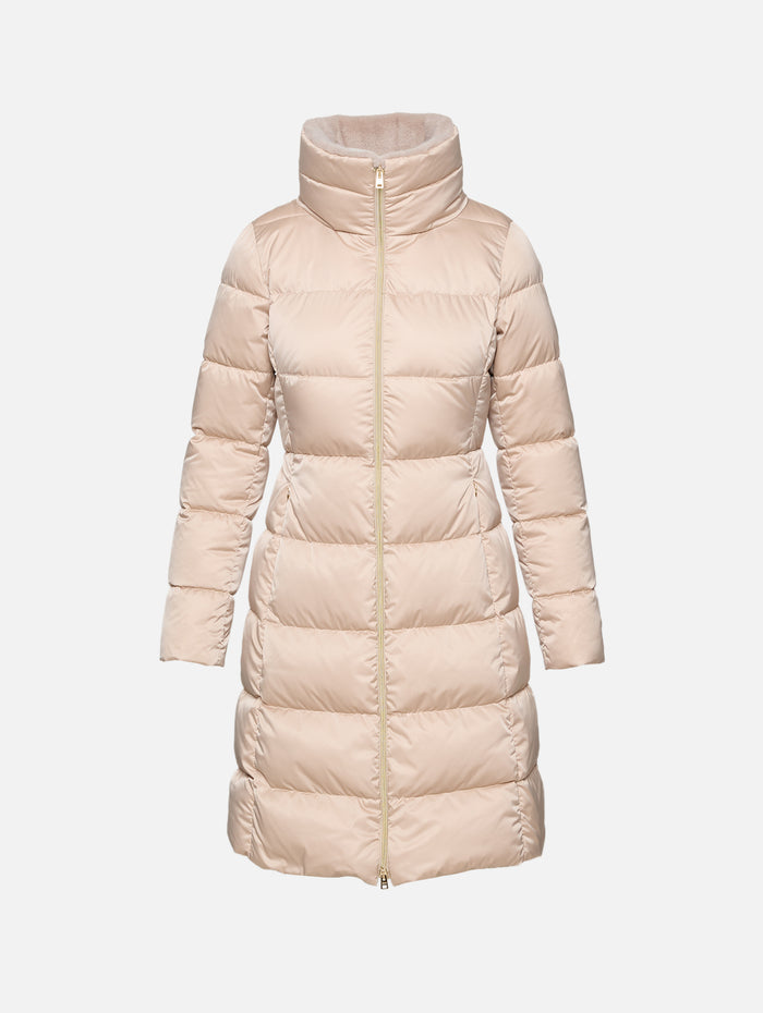 Faux Fur Long Coat,HERNO,CHANTILLY,Image 1