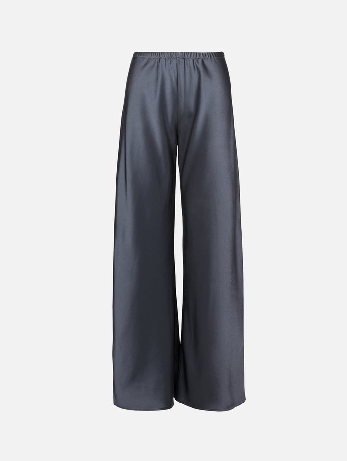 Satin Colby Pant,LA LIGNE,GUNMETAL,Image 1
