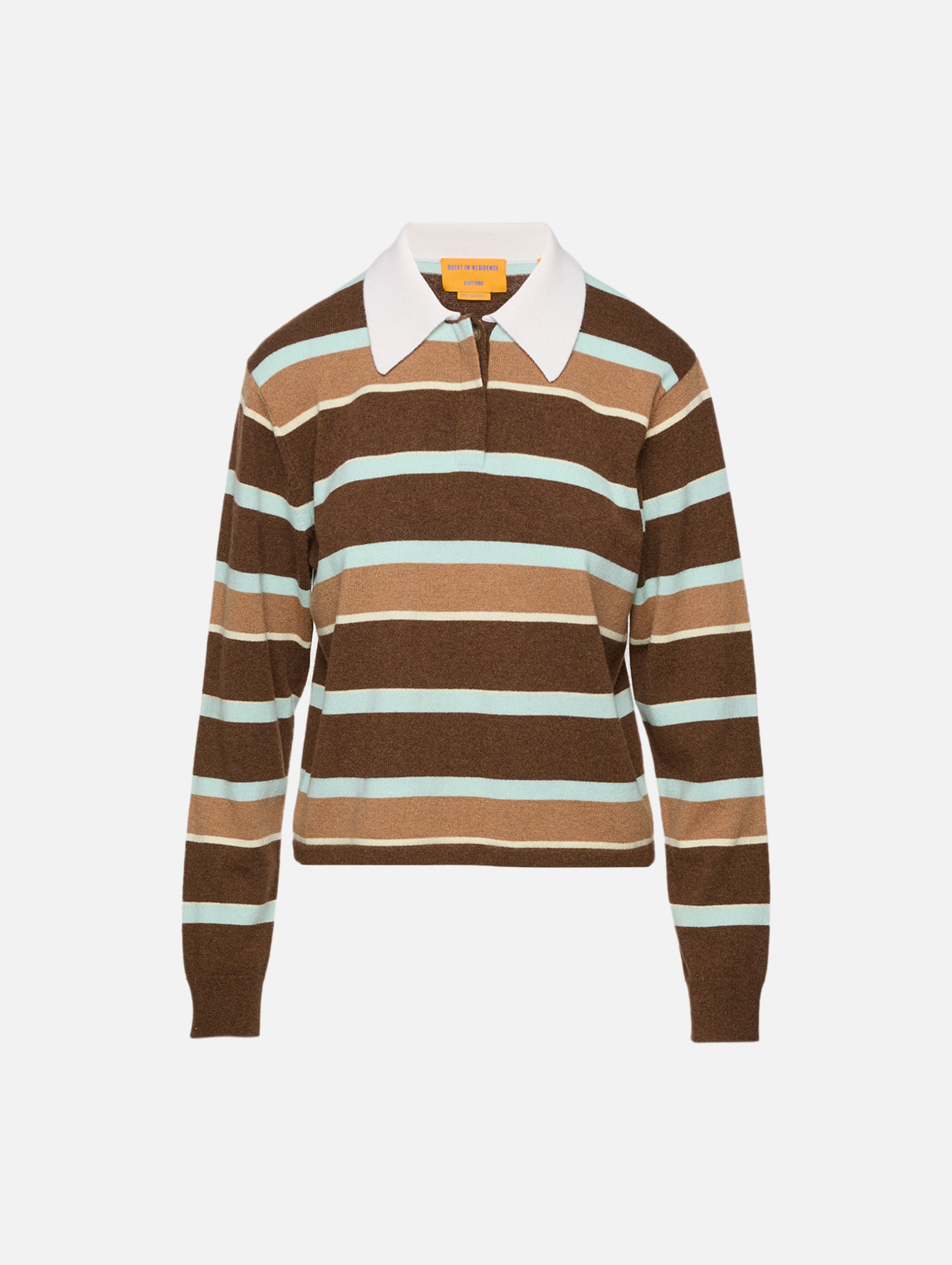 Cropped Stripe Rugby Top | GUEST IN RESIDENCE | elysewalker