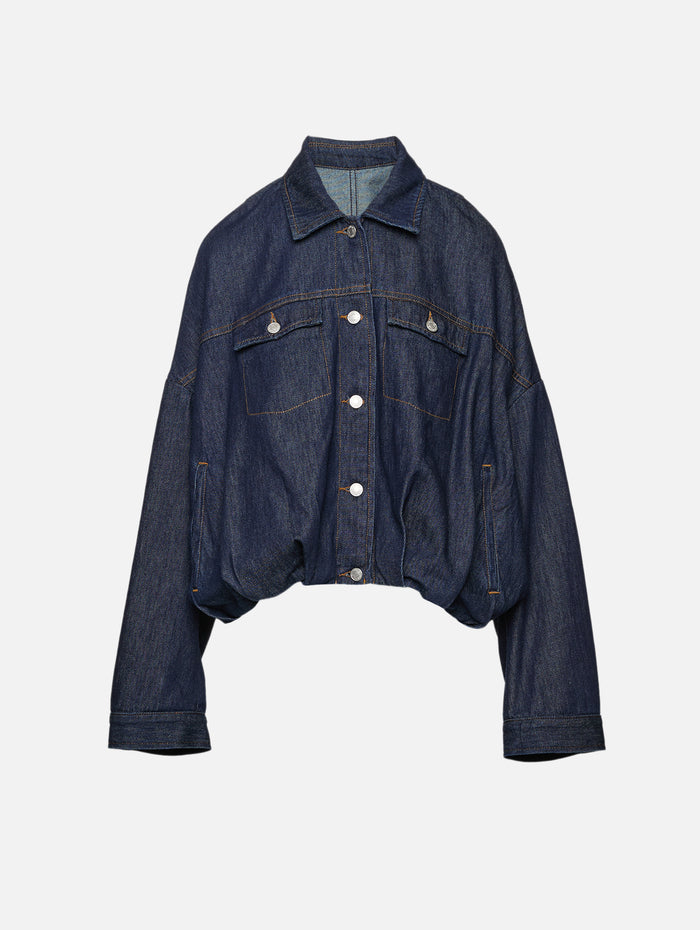 Vesto Den Jacket,DRIES VAN NOTEN,INDIGO,Image 1
